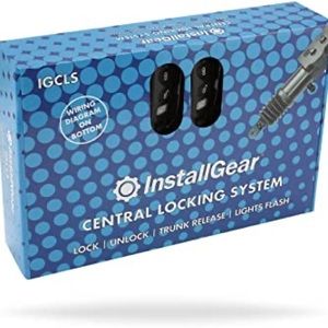 InstallGear Keyless Entry System with Two 4-Button Remotes&4 Door Lock Actuators